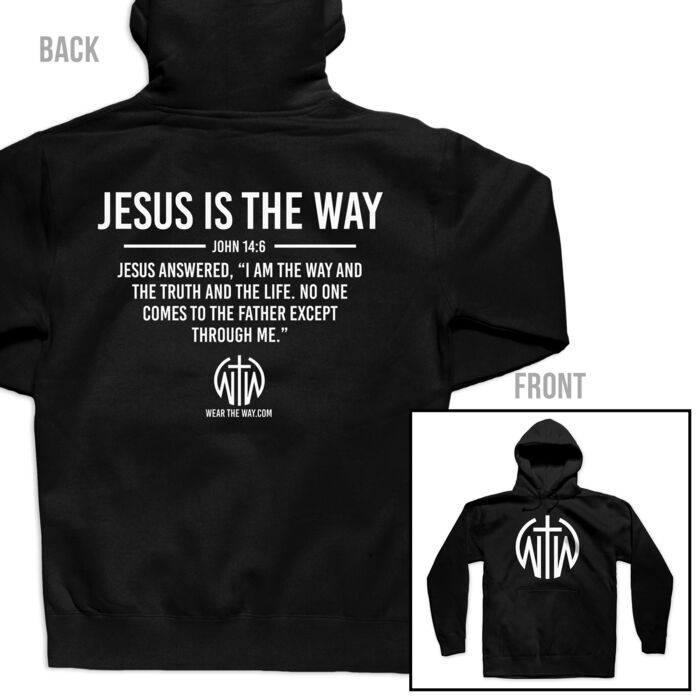 JESUS IS THE WAY - PREMIUM HOODIE - $GNPR3H$ Thumbnail