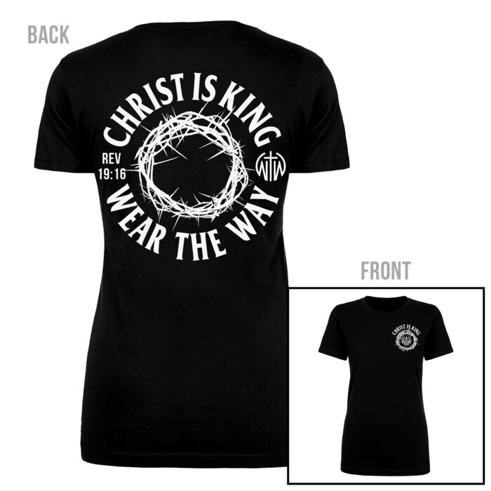 CHRIST IS KING - WOMEN'S FITTED T-SHIRT - $716CTA$ Thumbnail